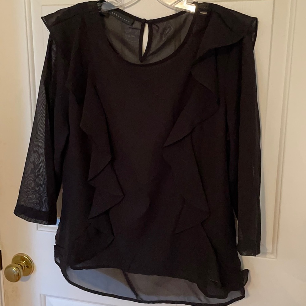 Black shear blouse.